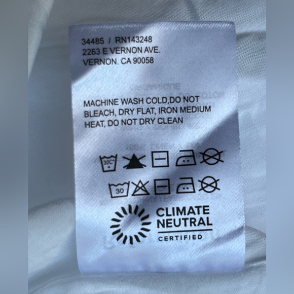 Women's Reformation Belgium Linen Midi Dress  White size 12 NWT - Picture 7 of 7